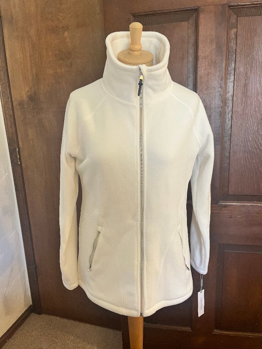 NWT Calvin Klein Performance White Fleece Full Zip Size Medium